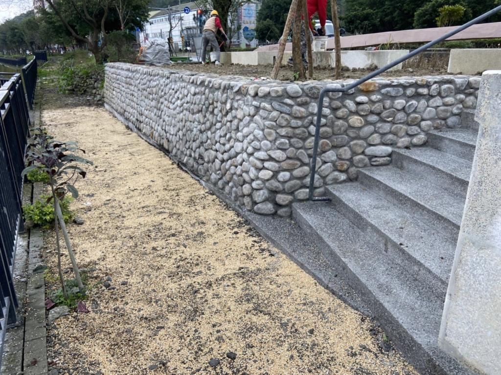阿里史溪上游水岸景觀工程-砌石牆