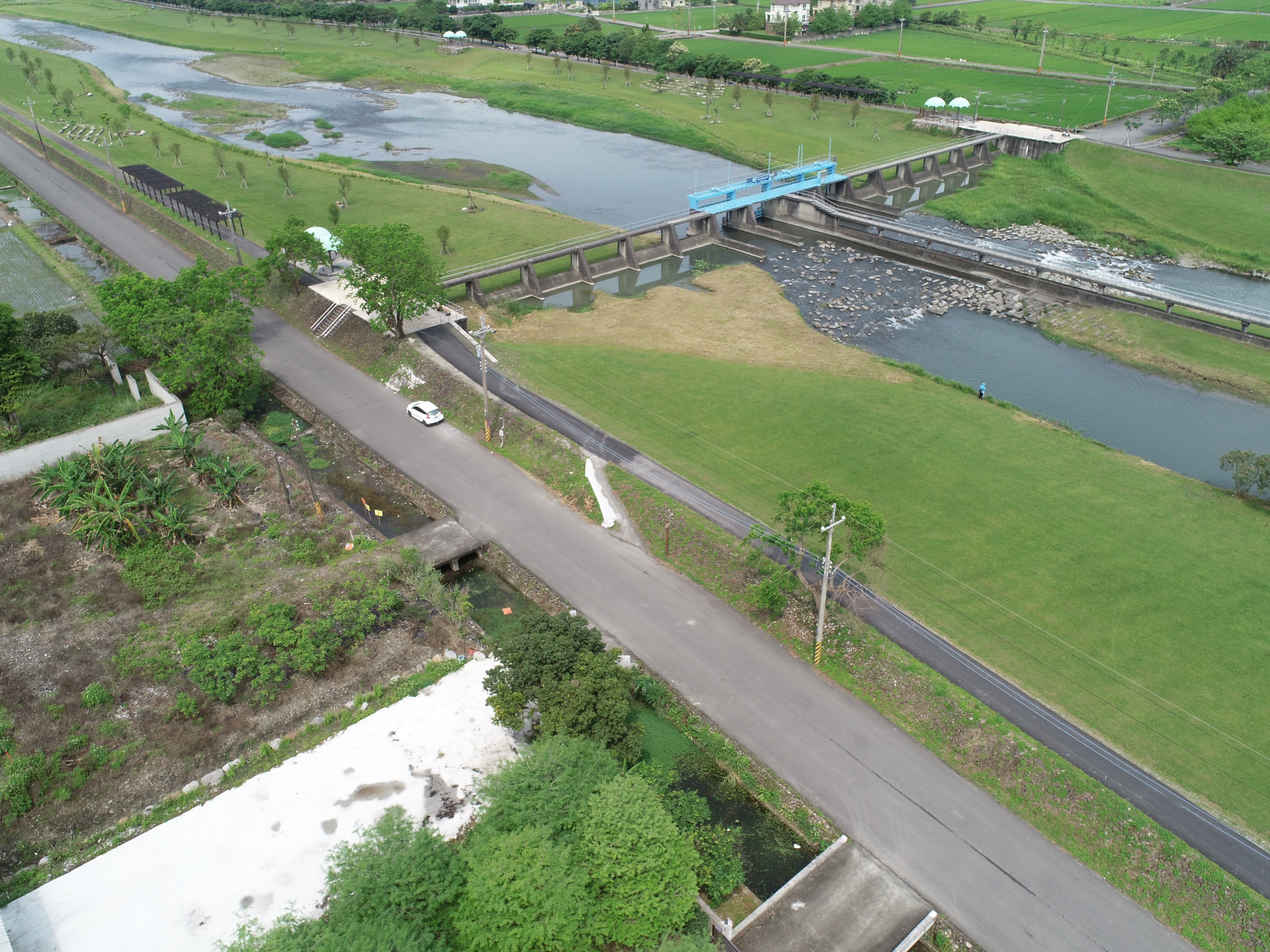 安農溪第三期河道改善計畫施工前照片-分洪壩旁小引道改善工程