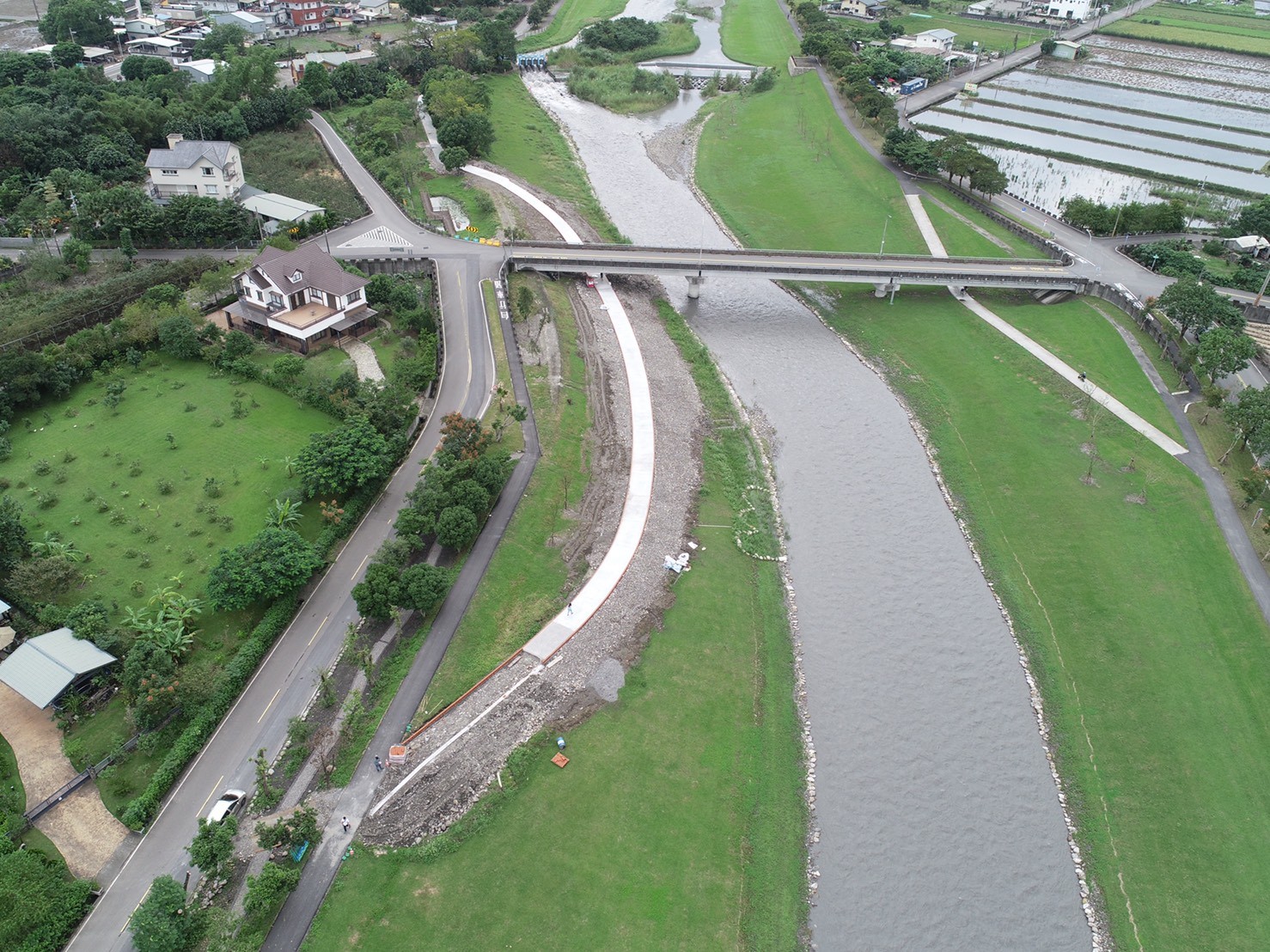 安農溪第三期河道改善計畫施工前照片-行健橋立體交叉改善工程