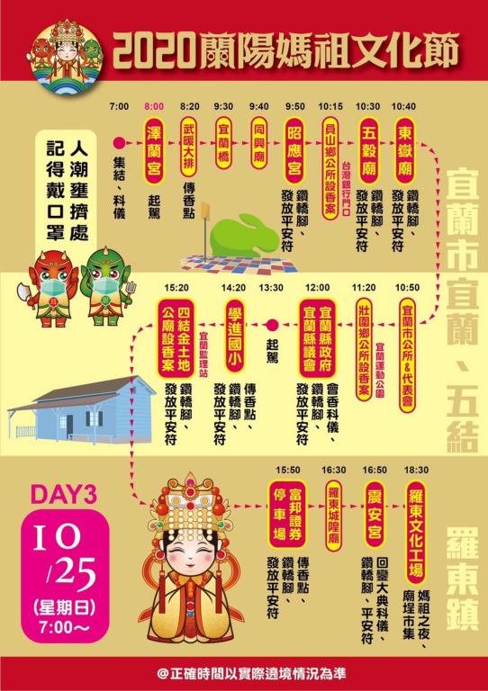  2020蘭陽媽祖文化節第3天行程