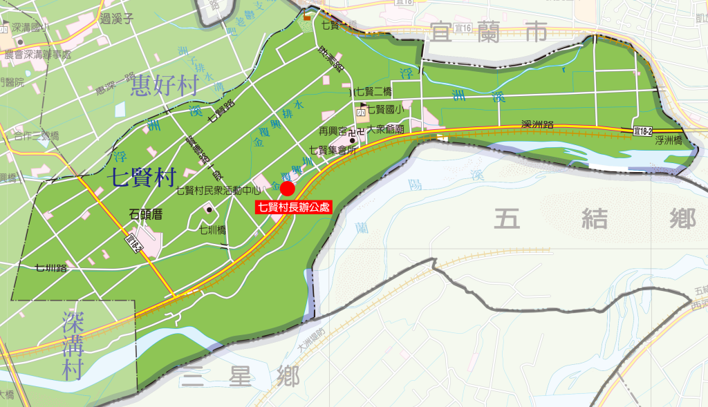 七賢村地圖